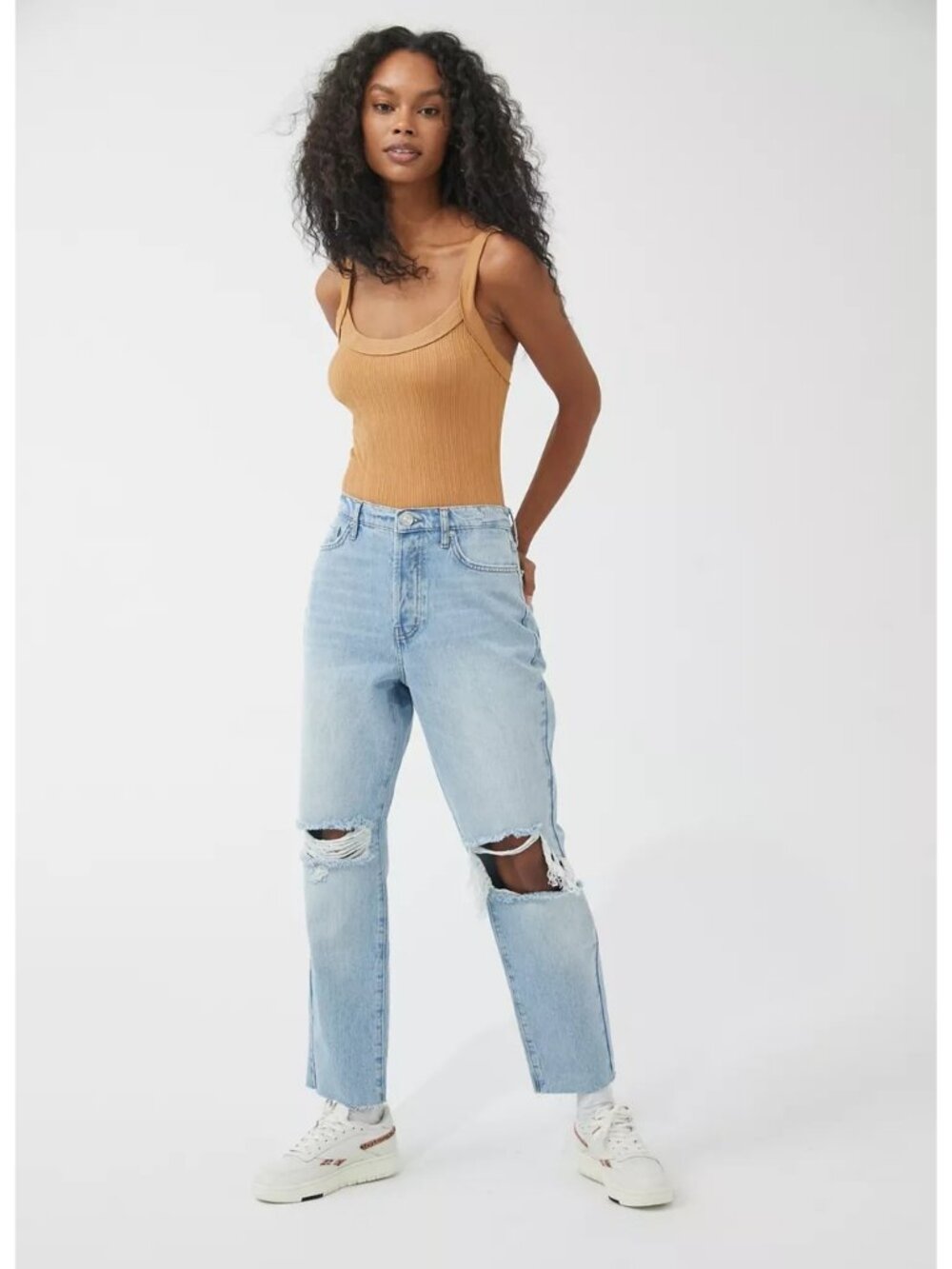 BDG Urban Outfitters Slim Straight Distressed Jeans 29 Light Wash Ripped Rip UO